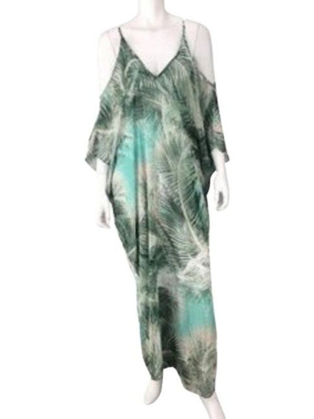 Lauren Conrad Palm Print Maxi Dress Cover-Up